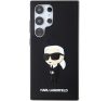 Karl Lagerfeld 3D Rubber Ikonik Samsung Galaxy S24 Ultra tok, fekete