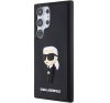 Karl Lagerfeld 3D Rubber Ikonik Samsung Galaxy S24 Ultra tok, fekete
