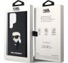 Karl Lagerfeld 3D Rubber Ikonik Samsung Galaxy S24 Ultra tok, fekete