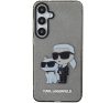 Karl Lagerfeld Glitter Karl&Choupette Samsung Galaxy S24+ tok, fekete
