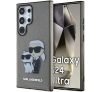 Karl Lagerfeld Glitter Karl&Choupette Samsung Galaxy S24 Ultra tok, fekete