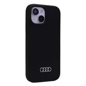 Audi Apple iPhone 14 Plus / 15 Plus szilikon tok, fekete