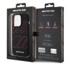 AMG Large Rhombuses Pattern Apple iPhone 15 Pro Magsafe tok, fekete