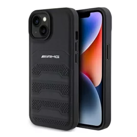   AMG Debossed Lines Apple iPhone 14 Plus /  15 Plus tok, fekete