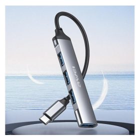 AWEI CL-150T 4xUSB-A HUB, fekete