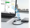 AWEI CL-150T 4xUSB-A HUB, fekete