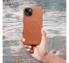 Roar Leather Magsafe iPhone 14 Pro eco bőr tok, barna