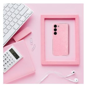   Clear 2mm Samsung Galaxy S24 Plus csillámos tok, rózsaszín