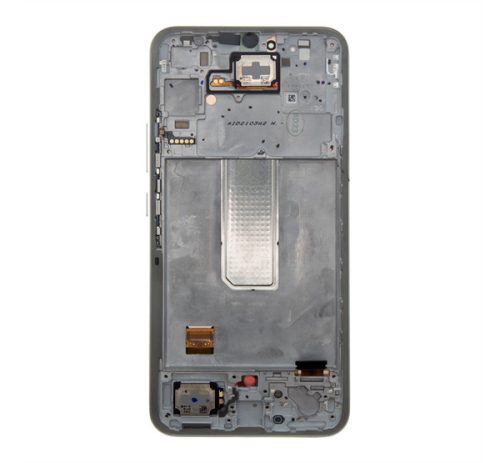 Samsung Galaxy A34 5G LCD modul kerettel, OEM jellegű, ezüst ( A346B )