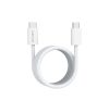 4smarts RollUp USB / USB-C mágnesesen feltekerhető töltő- és adatkábel, 1.5m, fehér