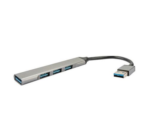 4smarts 4in1 Hub USB-A, 3x USB-A 2.0, 1x USB-A 3.0 szürke