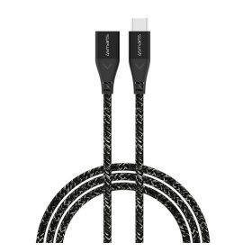   4smarts Extension USB / USB-C hosszabbító kábel / adapter, 60W, 1.5m, fekete / szürke