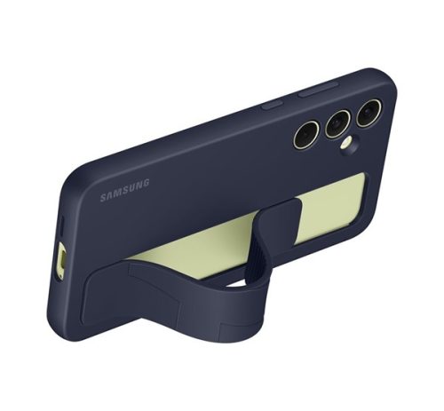 Samsung Galaxy A55 Standing Grip gyári tok, kék / fekete