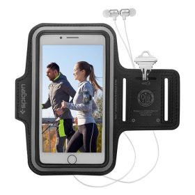   Spigen Dynamic Shield karra rögzíthető telefon tartó, karpánt 6,7" átmérőig, fekete