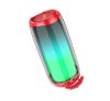 Hoco LED sports bluetooth / wireless hangszóró, pulzáló színes leddel, HC8, piros