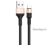 Hoco X26 Xpress USB / USB-C töltő- és adatkábel, 1m, fekete / arany
