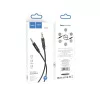 Hoco UPA19 3.5mm audio - Jack 3,5mm AUX kábel 1m, fekete