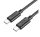 Hoco X88 Gratified USB-C / USB-C töltő- és adatkábel, 60W, 1m, fekete