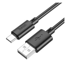 Hoco X88 USB / USB-C töltő- és adatkábel, 3A, 1m, fekete