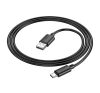 Hoco X88 USB / USB-C töltő- és adatkábel, 3A, 1m, fekete