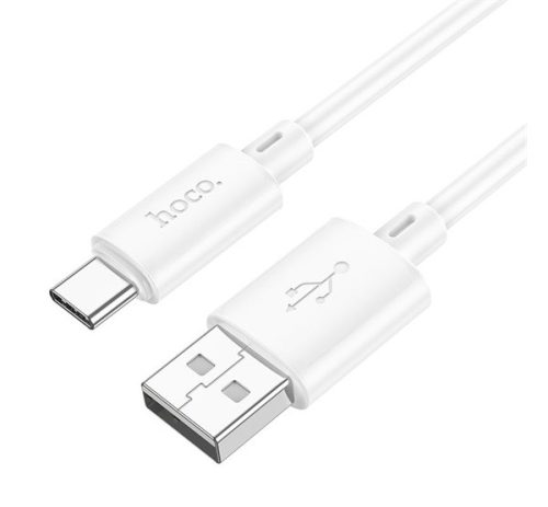 Hoco X88 USB / USB-C töltő- és adatkábel, 3A, 1m, fehér