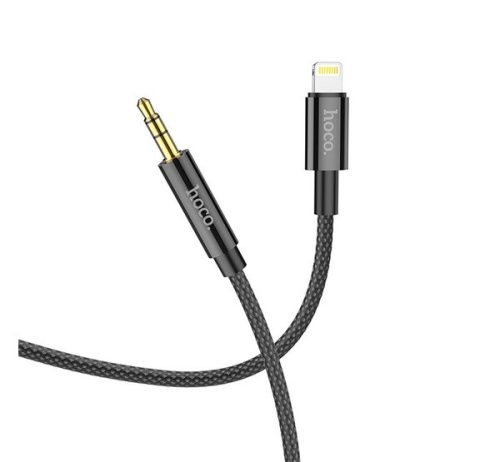 Hoco UPA19 Audio Jack 3,5mm - Lightning ( 8-pin ) kábel, 1m, fekete