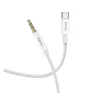 Hoco UPA19 Audio Jack 3,5mm - USB-C kábel, 1m, ezüst