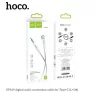 Hoco UPA19 Audio Jack 3,5mm - USB-C kábel, 1m, ezüst