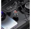 Hoco autós töltő 2 x USB-C QC 30W digitális kijelzővel, USB-C kábellel,  (Lightning PD60W) átlátszó narancssárga