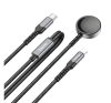 Hoco CW54 wireless töltő 2in1, ( Apple Watch + töltőkábel ) fekete