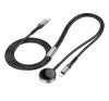 Hoco CW54 wireless töltő 2in1, ( Apple Watch + töltőkábel ) fekete