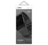 Uniq Straden vízálló bőr Apple Watch szíj, 49/45/44/42MM, szürke