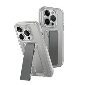   Uniq Heldro Apple iPhone 15 Pro kitámasztható tok, átlátszó