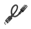 Hoco U107 USB-C - Lightning átalakító 10cm, fekete