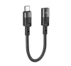 Hoco U107 USB-C - Lightning átalakító 10cm, fekete