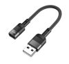 Hoco U107 USB A - Type C átalakító 10cm, fekete