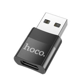Hoco UA17 OTG adapter USB-A - USB-C, fekete