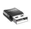 Hoco UA17 OTG adapter USB-A - USB-C, fekete