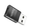 Hoco UA17 OTG adapter USB-A - USB-C, fekete