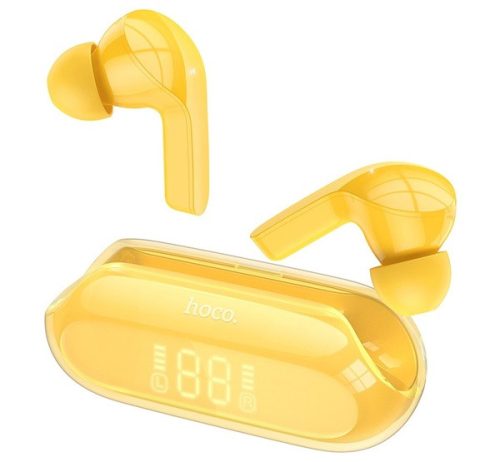 Hoco EW39 TWS Bright True bluetooth headset, sárga