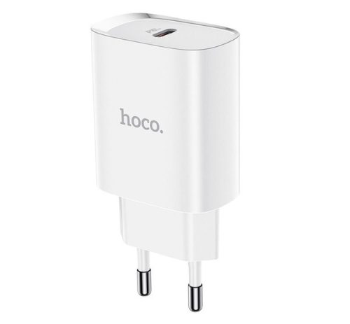 Hoco N14 hálózati tőltő adapter USB-C, PD, 20W, fehér