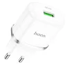 Hoco N3 hálózati töltő USB, QC3.0, 3A, 18W, fehér