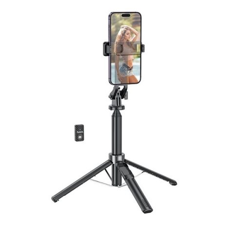 Hoco K21 selfie bot / tripod telefonhoz és fényképezőgéphez + távirányító, fekete