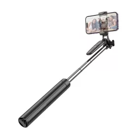   Hoco K19 Soul extra hosszú selfie bot, kinyitható lábakkal, távirányítóval, fekete