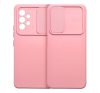 Slide Samsung A35 5G, kameravédős szilikon tok, rózsaszín