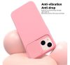 Slide Samsung A35 5G, kameravédős szilikon tok, rózsaszín