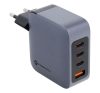 Forcell hálózati gyorstöltő 3xUSB-C + USB-A, PD + QC 4.0, 4A, 100W, kék