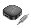 Hoco E80 AUX-Bluetooth adapter kijelzővel, fekete