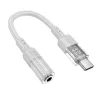 Hoco LS37 USB-C - 3,5mm jack adapter, fehér