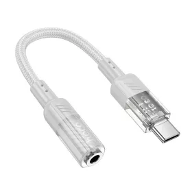 Hoco LS37 USB-C - 3,5mm jack adapter, fehér